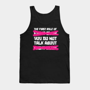 The First Rule of Fight Club Tank Top